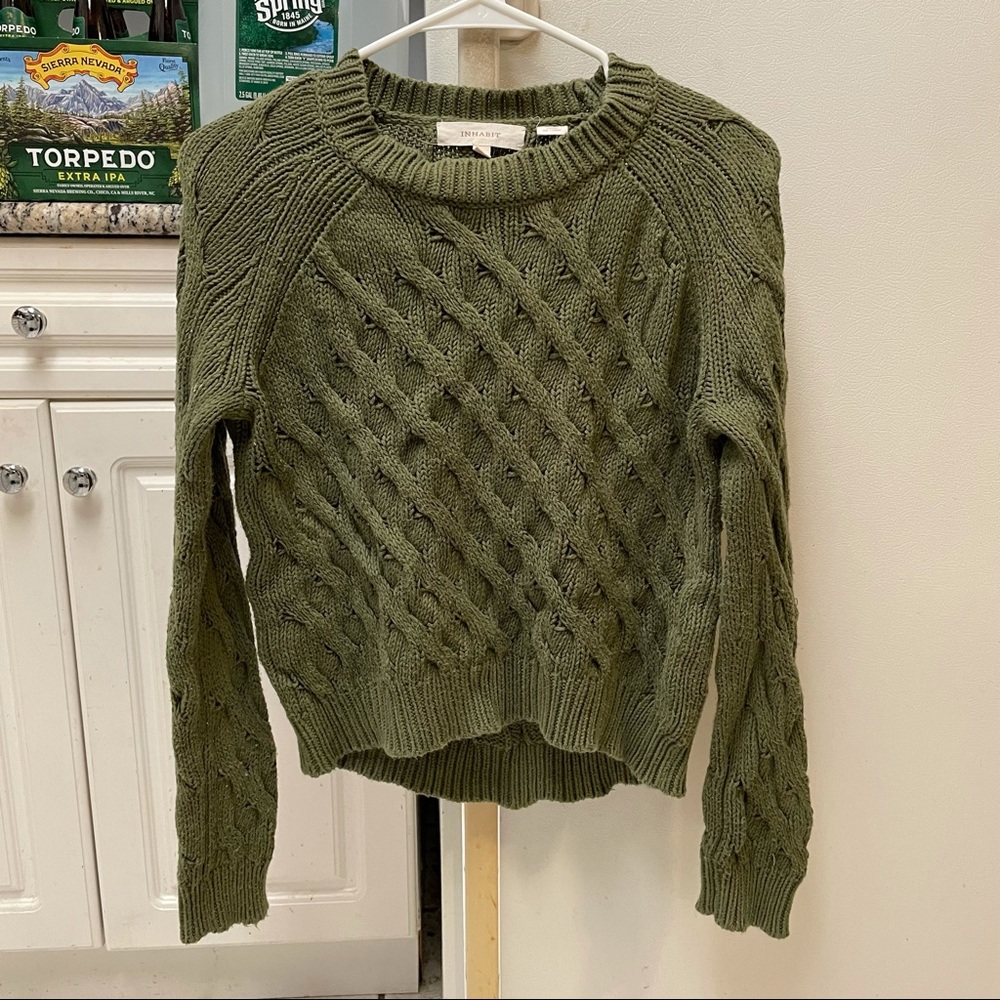 INHABIT GREEN SWEATER